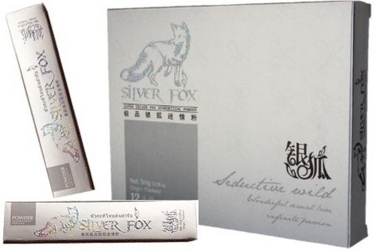 ''Silver Fox'' խթանիչ փոշի կանաց համար, տուփի մեջ 12 փաթեթ՝ 5 մգ - 9